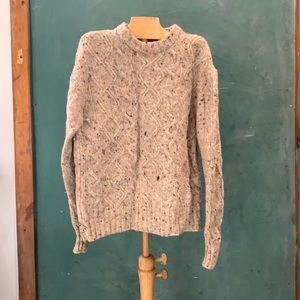 Vintage men’s holy beige wool jumper